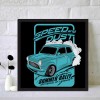 Classic Car - Full Round Diamond - 30x30cm
