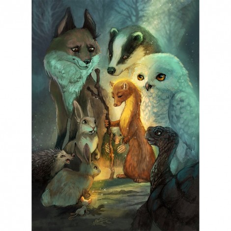 Cartoon Animal Crystal - Full Crystal Diamond - 30x40cm