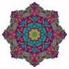 Mandala Datura Tree - Full Round Diamond - 30x30cm