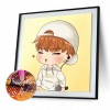 Cartoon Boy - Full Round Diamond - 30x30cm
