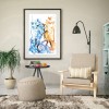 Ice Fire Butterfly Fox - Full Round Diamond - 40x50cm