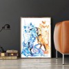Ice Fire Butterfly Fox - Full Round Diamond - 40x50cm