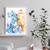 Ice Fire Butterfly Fox - Full Round Diamond - 40x50cm