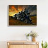 Prairie Train - Full Round Diamond - 40x30cm