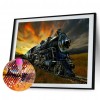 Prairie Train - Full Round Diamond - 40x30cm