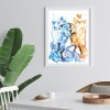Ice Fire Butterfly Fox - Full Round Diamond - 40x50cm