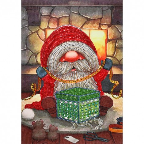 Christmas Goblin - Special Shaped Diamond - 30x40cm