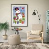 Smile Snowman - Full Round Diamond - 30x40cm