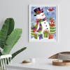 Smile Snowman - Full Round Diamond - 30x40cm