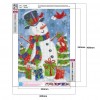 Smile Snowman - Full Round Diamond - 30x40cm