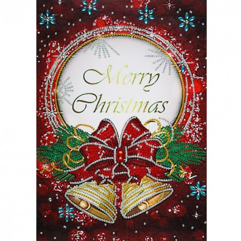 Merry Christmas Card - Special Shaped Diamond - 30x40cm