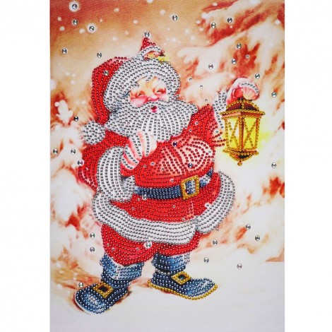 Santa Claus - Special Shaped Diamond - 30x40cm