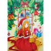 Christmas Girl - Special Shaped Diamond - 30x40cm