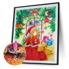 Christmas Girl - Special Shaped Diamond - 30x40cm