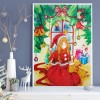 Christmas Girl - Special Shaped Diamond - 30x40cm