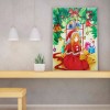 Christmas Girl - Special Shaped Diamond - 30x40cm