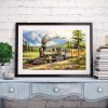 Forest Train - Full Round Diamond - 40x30cm
