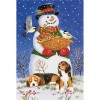 Snowman - Full Round Diamond - 30x40cm
