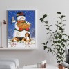 Snowman - Full Round Diamond - 30x40cm