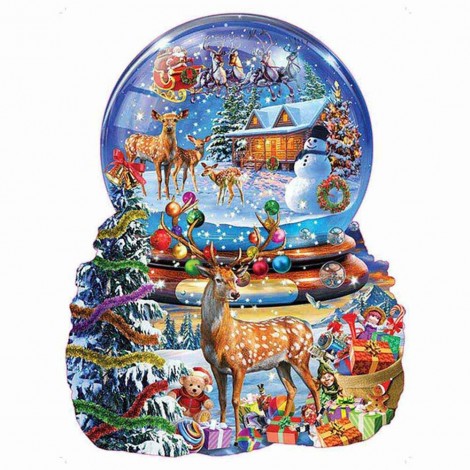 Christmas Crystal Ball - Full Round Diamond - 40x40cm