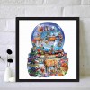 Christmas Crystal Ball - Full Round Diamond - 40x40cm