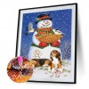 Snowman - Full Round Diamond - 30x40cm