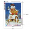 Snowman - Full Round Diamond - 30x40cm