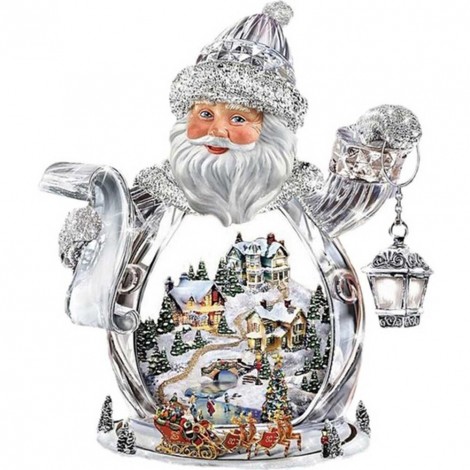 Christmas Crystal Ball - Full Round Diamond - 40x40cm