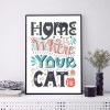 Cat Home - Full Round Diamond - 30x40cm