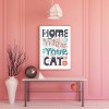 Cat Home - Full Round Diamond - 30x40cm