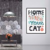 Cat Home - Full Round Diamond - 30x40cm