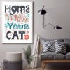 Cat Home - Full Round Diamond - 30x40cm