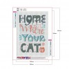 Cat Home - Full Round Diamond - 30x40cm