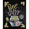 Bee Happy - Full Round Diamond - 30x40cm