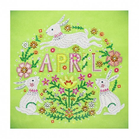 5D DIY Special Shaped Diamond Painting April Embroidery Mosaic Kit (R8427)