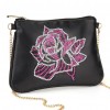 DIY Flower Special Shape Diamond Leather Chain Shoulder Bag