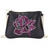 DIY Flower Special Shape Diamond Leather Chain Shoulder Bag