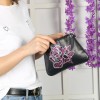 DIY Flower Special Shape Diamond Leather Chain Shoulder Bag