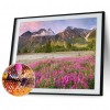 Ocean Of Flowers - Full Round Diamond - 40x30cm