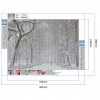 Snow - Full Round Diamond - 40x30cm