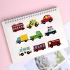 Cartoon Cars DIY Full Drill Round Diamond Puzzle Children Sticker
