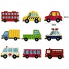 Cartoon Cars DIY Full Drill Round Diamond Puzzle Children Sticker