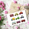 Cartoon Cars DIY Full Drill Round Diamond Puzzle Children Sticker