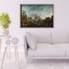 Sailboat Sea - Full Round Diamond - 45x35cm