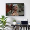 Woman with Dragon - Full Round Diamond - 45x30cm