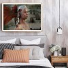Woman with Dragon - Full Round Diamond - 45x30cm