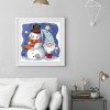 Snowman Goblin - Full Round Diamond - 30x30cm