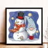 Snowman Goblin - Full Round Diamond - 30x30cm
