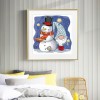 Snowman Goblin - Full Round Diamond - 30x30cm