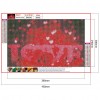 Love - Full Round Diamond - 45x30cm